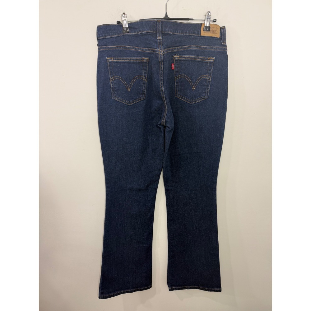 Levis 515 Boot Cut Jeans Womens 10 Medium Dark Wash Stretch Denim Blue Pants